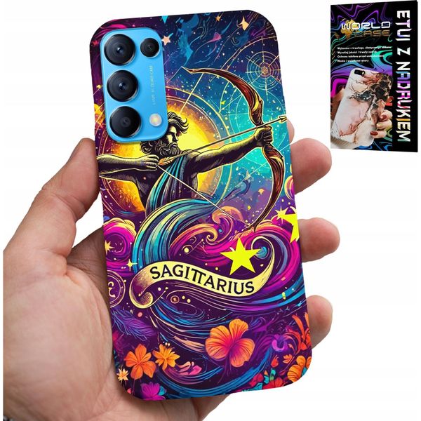 Custodia Per Oppo Reno5 4G 5G - Segno Zodiacale, Sagittario Astronomia Plecki-image