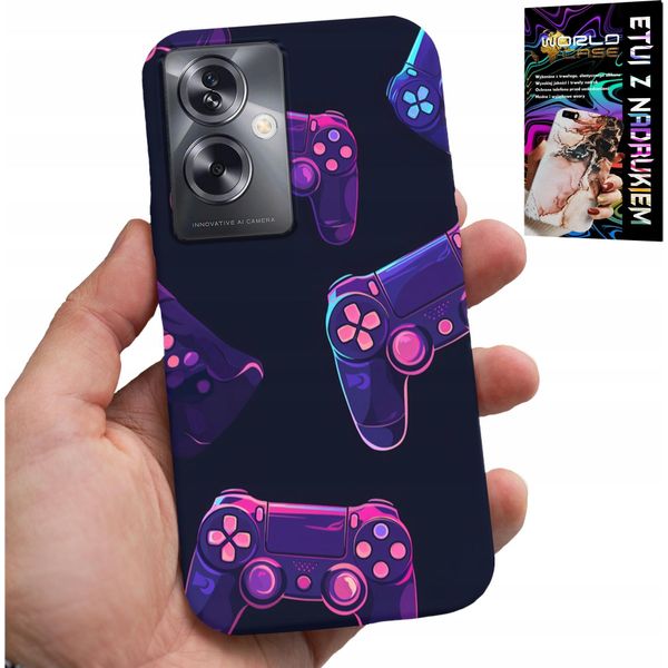 Custodia Per Oppo A79 5G - Custodia Per Videogiocatori, Modelli Di Gioco + Lamina-image