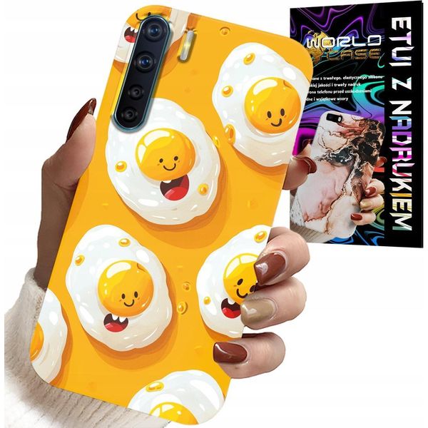 Custodia Per Oppo A91 - Custodia Per Uova Sorridenti + Foglio Di Alluminio-image