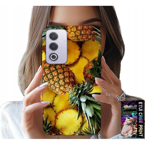 Custodia Per Oppo A80 5G - Custodia Con Frutto Di Ananas + Foglio Di Alluminio-image