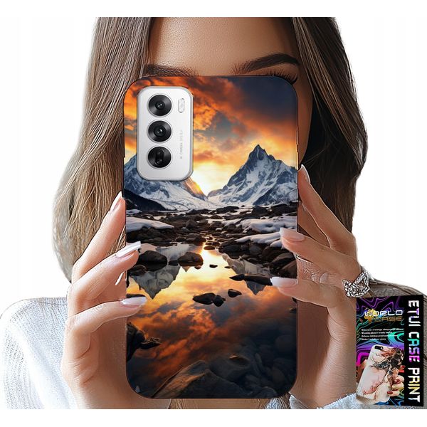 Custodia Per Oppo Reno12 5G - Stream, Montagne, Cime, Everest + Foil-image