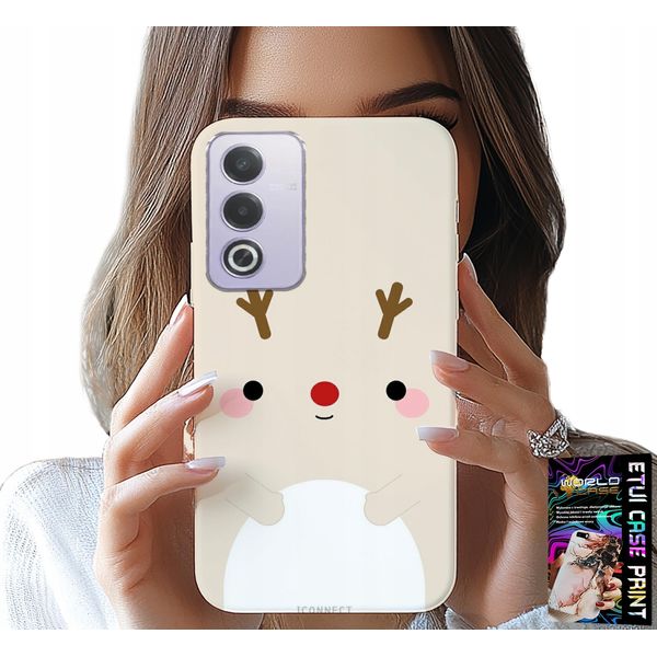 Custodia Per Oppo A80 5G - Renna, Motivi Natalizi-image