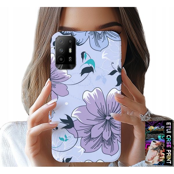 Custodia Per Oppo Reno 5Z / A94 5G - Fiori Floreali Modelli Alla Moda Plecki-image