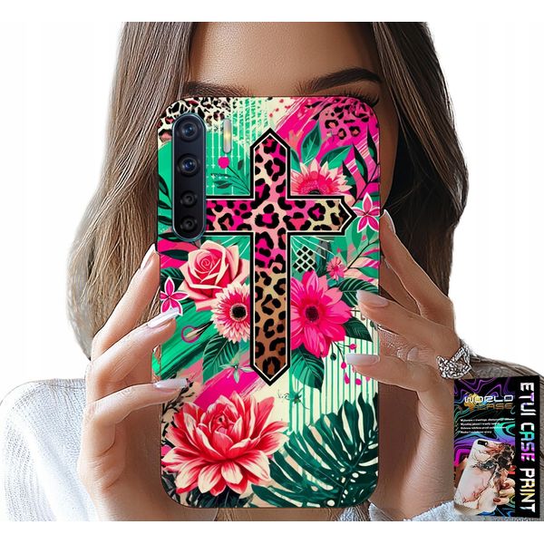 Custodia Per Oppo A91 - Croce, Rosa, Cristianesimo Gesù Plecki-image
