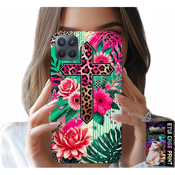 Custodia Per Oppo Reno 4 Lite - Croce, Rosa Cristiana Gesù Plecki-image