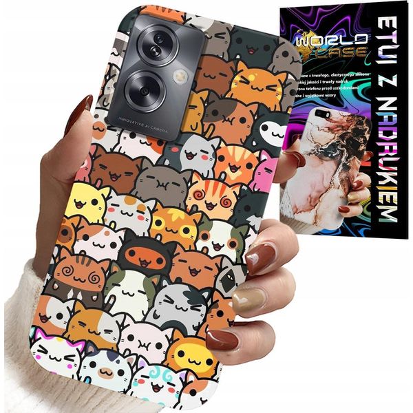 Custodia Per Oppo A79 5G - Gatto Carino, Gatti, Custodia-image