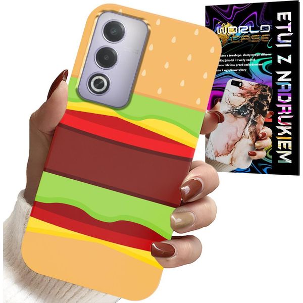 Custodia Per Oppo A80 5G - Burger Cheeseburger Case Regalo-image