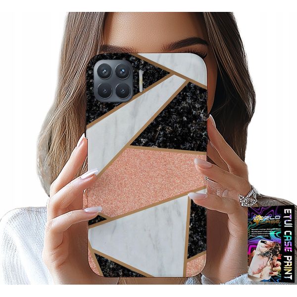 Custodia Per Oppo Reno 4 Lite - Custodia Con Design Elegante E Alla Moda + Vetro-image