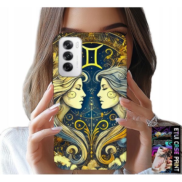Custodia Per Oppo Reno12 Pro 5G - Segno Zodiacale, Gemelli Astronomia Case-image