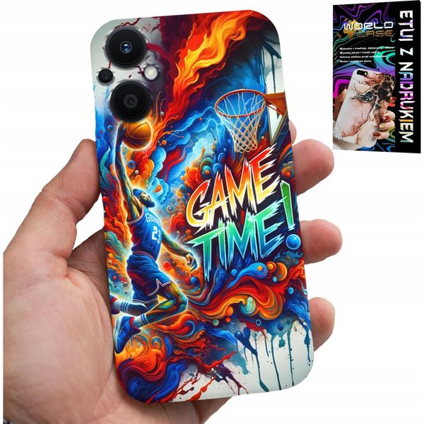 Custodia Per Oppo Reno8 Lite 5G - Basketball Nba Game Time, Custodia + Vetro-image
