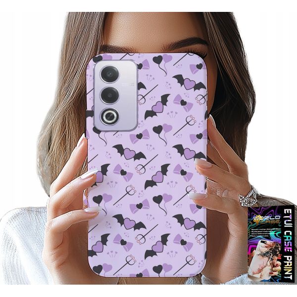 Custodia Per Oppo A80 5G - Modelli Alla Moda Forchette Cuori Arco Cocard-image