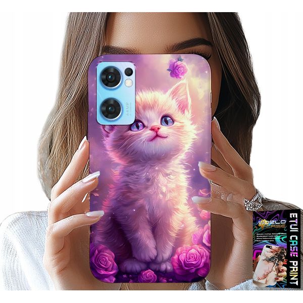 Custodia Per Oppo Reno7 5G - Gatto Carino, Gatto, Modelli Con Animali-image