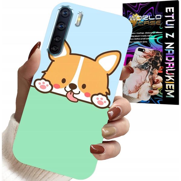 Custodia Per Oppo A91 - Cover Con Motivi Fiabeschi Di Cani Carini-image
