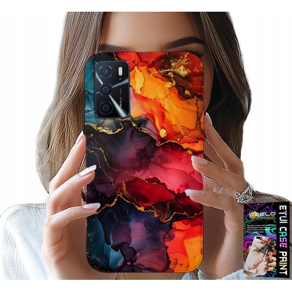 Custodia Per Oppo A16 / A16S / A54S - Modelli In Pietra, Custodia + Vetro-image