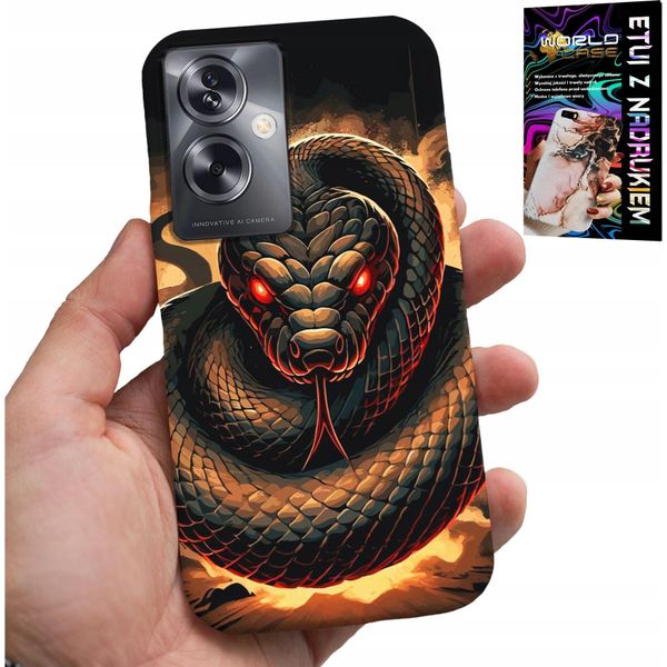 Custodia Per Oppo A79 5G - Serpente, Cobra Serpenti A Sonagli Custodia + Foil-image