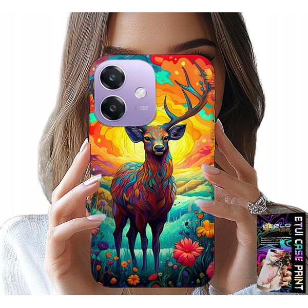 Custodia Per Oppo A60 5G - Modelli Colorati Cervi Alci Animali Della Foresta-image