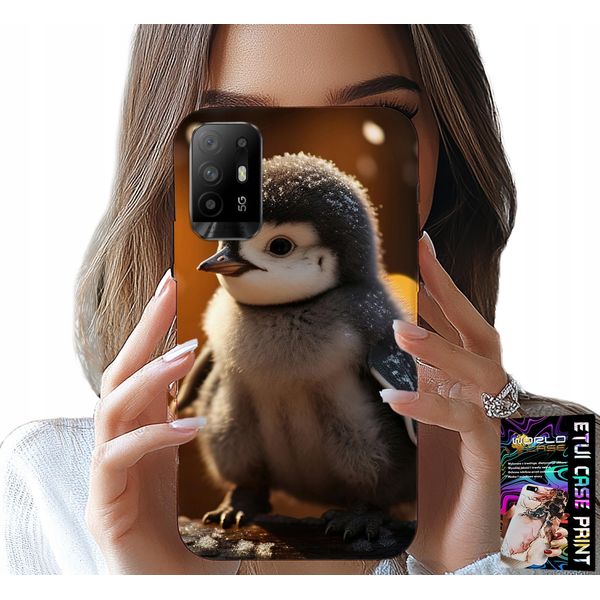Custodia Per Oppo Reno 5Z / A94 5G - Pinguino Carino, Tuptak, Madagascar Designs-image