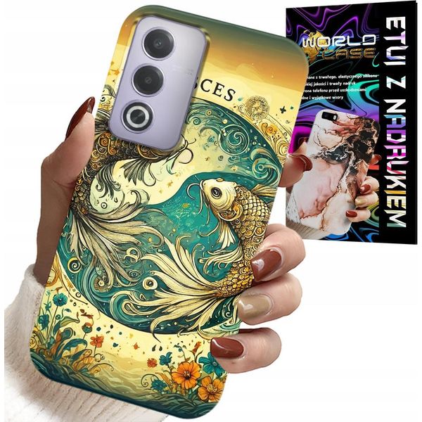Custodia Per Oppo A80 5G - Segno Zodiacale, Pesci Astronomia + Foil-image