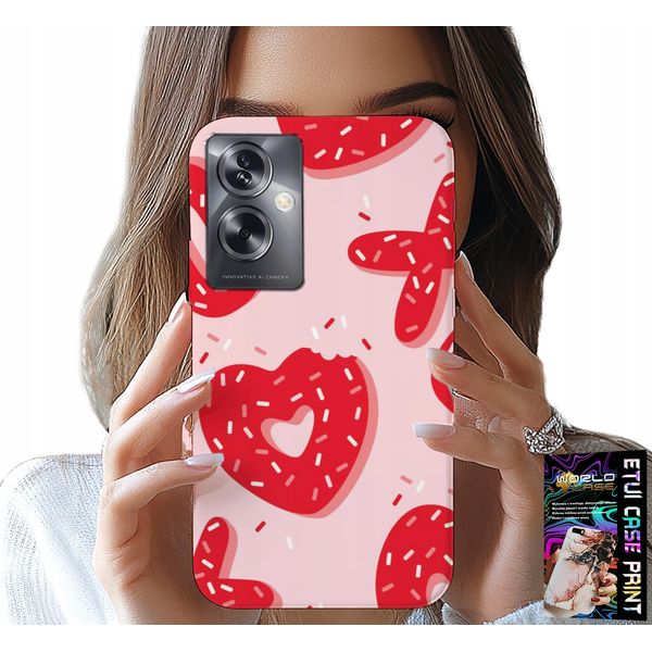 Custodia Per Oppo A79 5G - Donna, Design Alla Moda Xoxo Heart + Foil-image