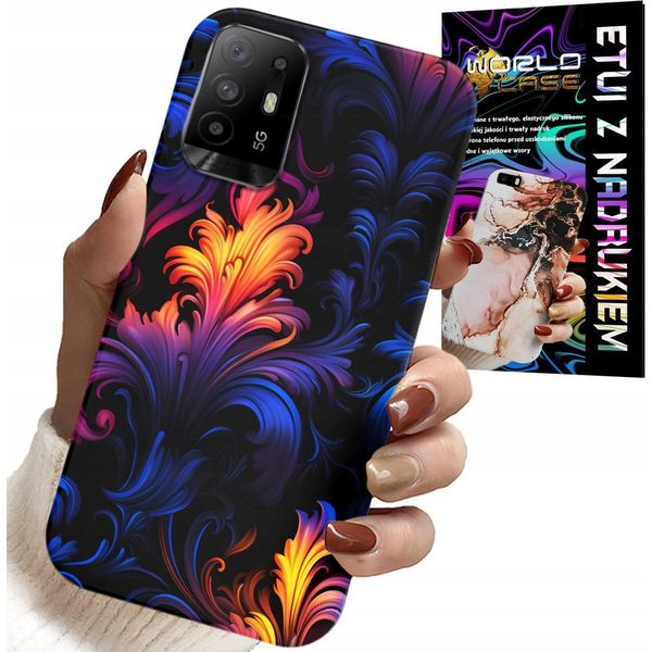 Custodia Per Oppo Reno 5Z / A94 5G - Modelli Astratti Colorati + Foil-image