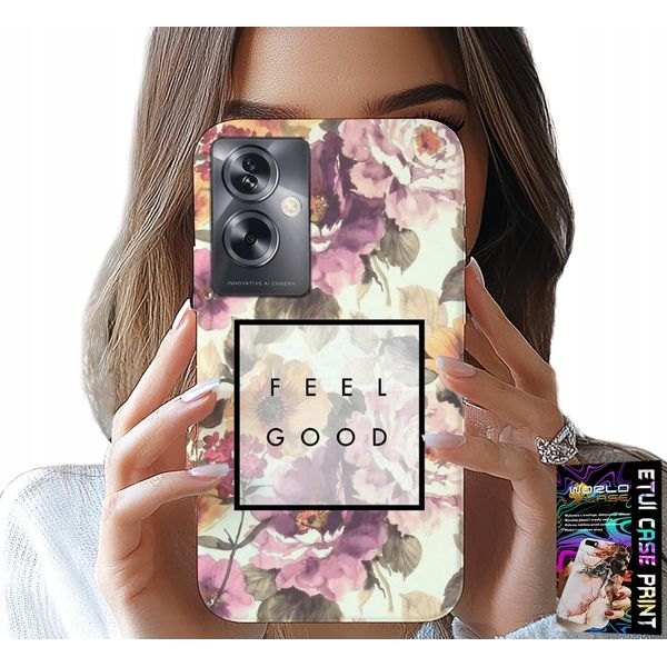 Custodia Per Oppo A79 5G - Modello Floreale, Donna Alla Moda + Foil-image
