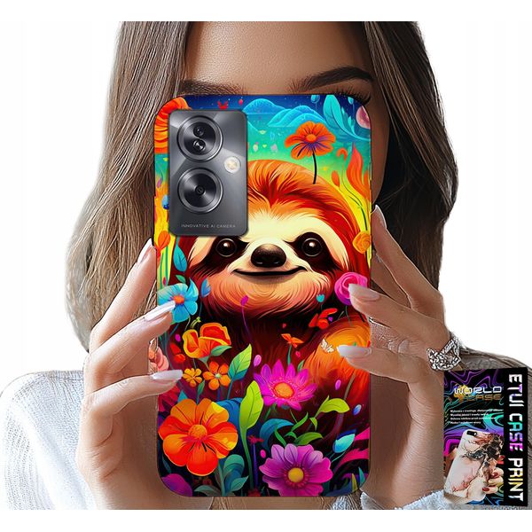 Custodia Per Oppo A79 5G - Modelli Colorati Di Animali Koala + Foil-image