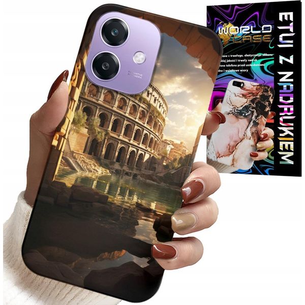 Custodia Per Oppo A60 5G - Roma Colosseo Romani Antichità-image