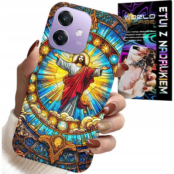 Custodia Per Oppo A60 5G - Gesù Cristianesimo Religione + Vetro-image