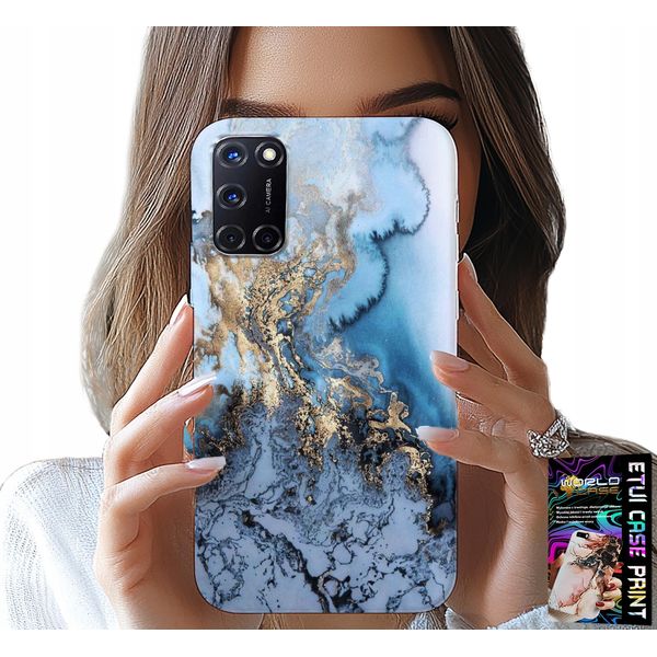 Custodia Per Oppo A52 - Modelli Da Donna In Marmo + Vetro-image