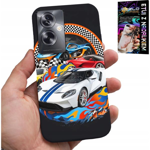 Custodia Per Oppo A79 5G - Auto Sportive, Custodia Da Corsa + Foil-image