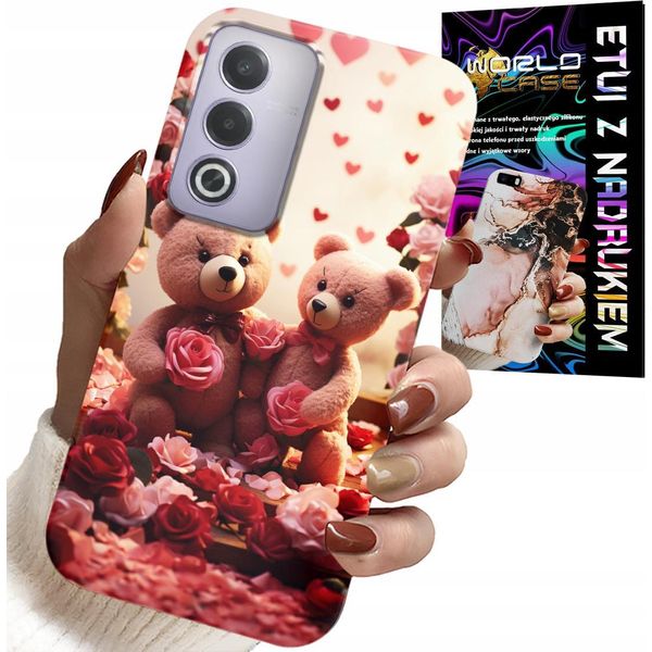 Custodia Per Oppo A80 5G - Orsacchiotti, Amore, Cuori Molti Disegni Custodia-image