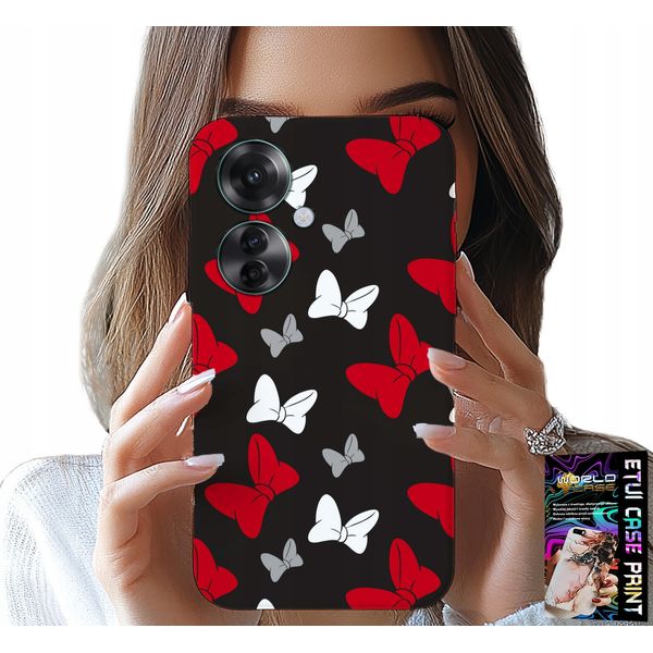 Custodia Per Oppo Reno11 F 5G - Cartoncino Rosso E Bianco Per Topi, Motivi-image