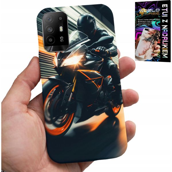 Custodia Per Oppo Reno 5Z / A94 5G - Motocicletta Fan Motorbike + Vetro-image