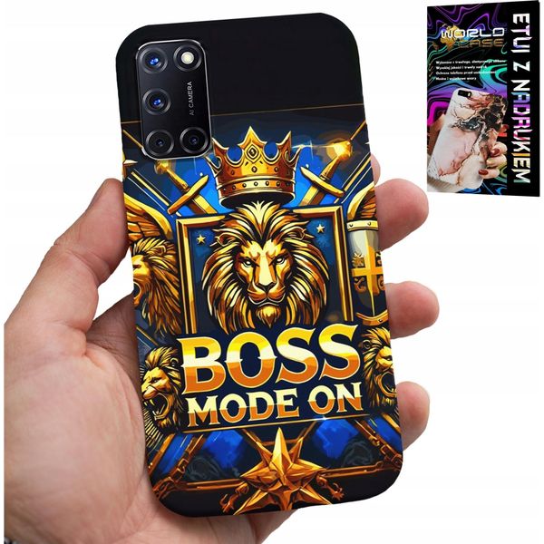 Custodia Per Oppo A52 - Boss Lion Con Corona Su Scudo Custodia + Foil-image