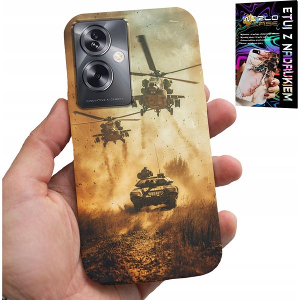 Custodia Per Oppo A79 5G - Caso Di Elicottero Militare Serbatoio Militare-image