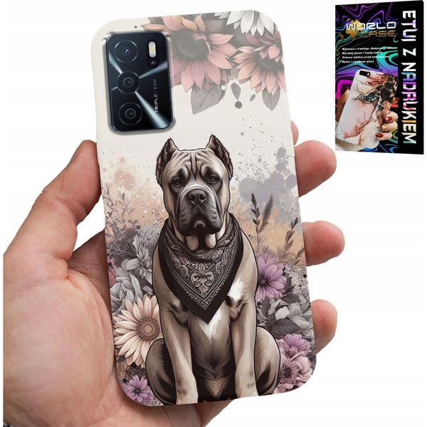Custodia Per Oppo A16 / A16S / A54S - Cover Con Motivi Di Razze Canine + Foglio Di Alluminio-image