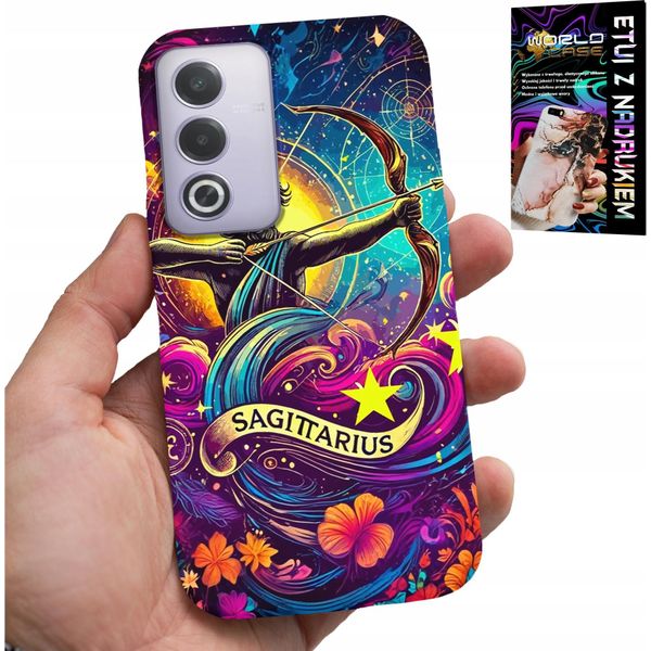 Custodia Per Oppo A80 5G - Segno Zodiacale, Sagittario Astronomia Plecki-image