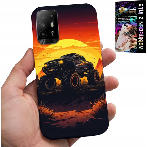 Custodia Per Oppo Reno 5Z / A94 5G - Monstertruck, Camion, Modelli + Vetro-image