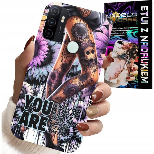 Custodia Per Oppo A53S / A53 2020 - Disegni Femminili Sei Donna Con Tatuaggio-image