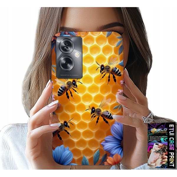 Custodia Per Oppo A79 5G - Custodia A Zaino A Nido D'ape Bee Hive-image