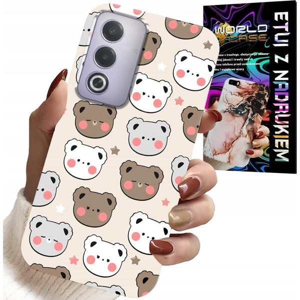 Custodia Per Oppo A80 5G - Disegni Di Orsacchiotti Per I Più Piccoli + Foil-image