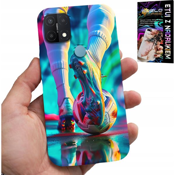 Custodia Per Oppo A15 / A15S - Giocatori Di Calcio + Vetro-image