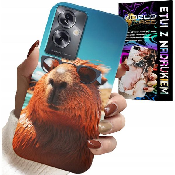 Custodia Per Oppo A79 5G - SłOdka Kapibara, Custodia Capibara + Folia-image