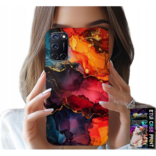 Custodia Per Oppo A52 - Modelli In Pietra, Custodia + Vetro-image