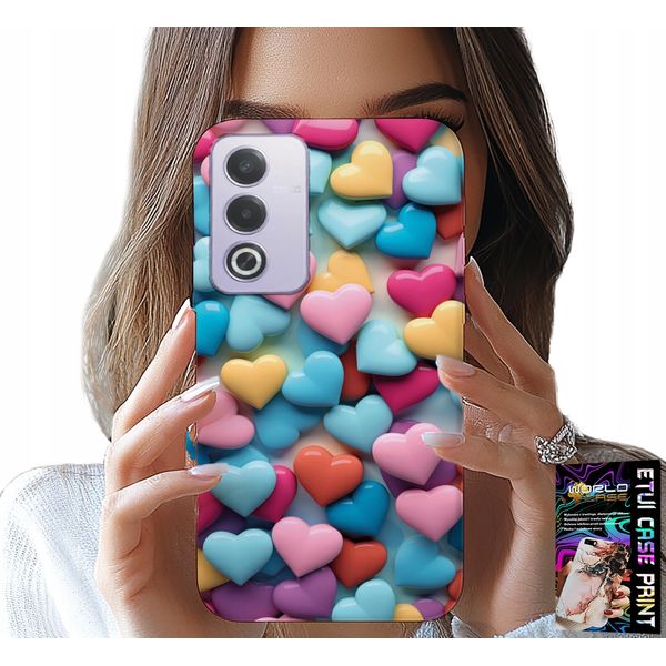 Custodia Per Oppo A80 5G - Cuori Colorati Personalizzabili-image