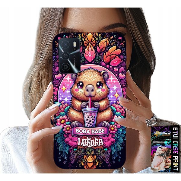 Custodia Per Oppo A16 / A16S / A54S - Dolce Capibara Con Sceicco, Super Designs-image