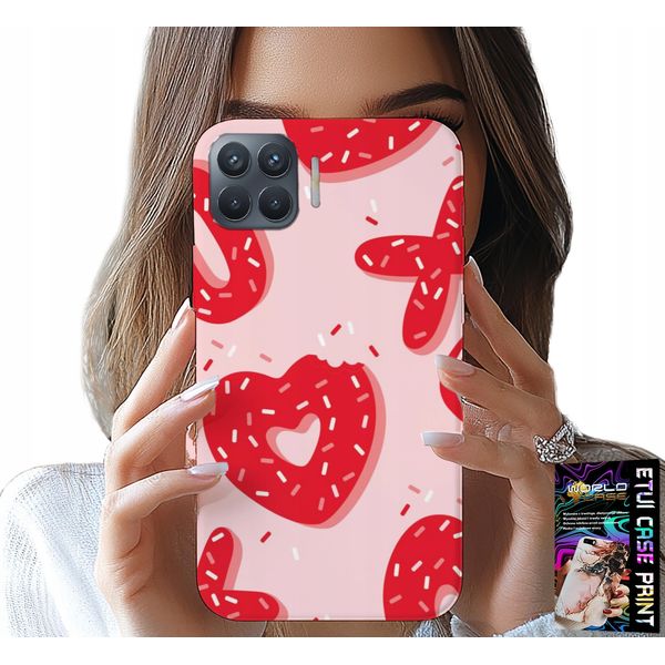 Custodia Per Oppo Reno 4 Lite - Donna, Design Alla Moda Xoxo Heart + Vetro-image