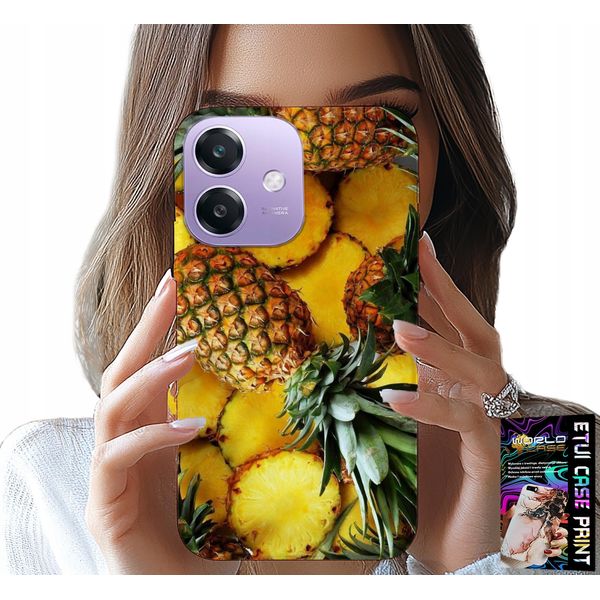 Custodia Per Oppo A60 5G - Custodia Con Frutto D'ananas + Vetro-image