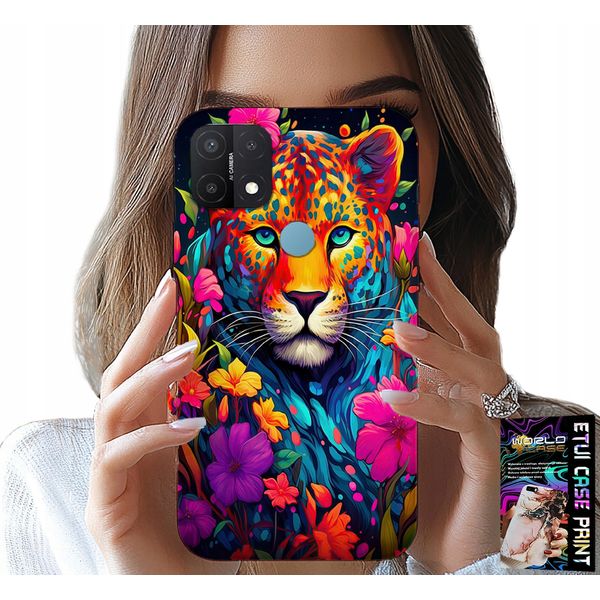 Custodia Per Oppo A15 / A15S - Modelli Floreali Tiger Tiger + Foil-image