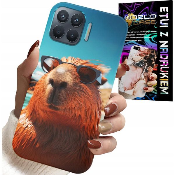 Custodia Per Oppo Reno 4 Lite - Sweet Capibara, Custodia Capibara + Vetro-image